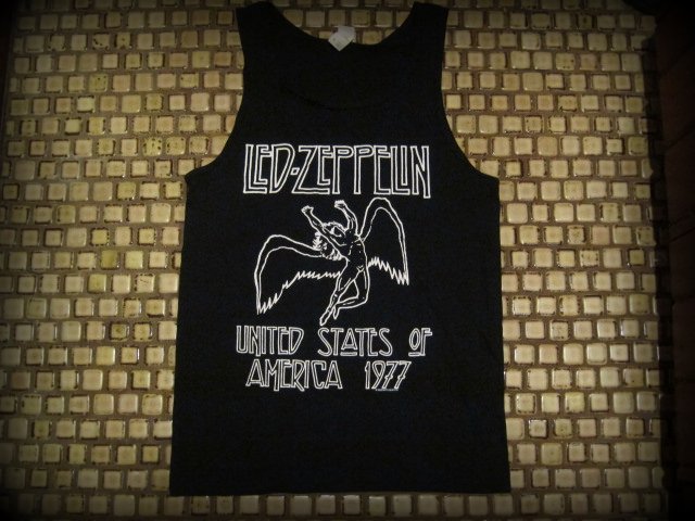 LED ZEPPELIN - Tour 1977 / Tank Top- Printed Front & Back